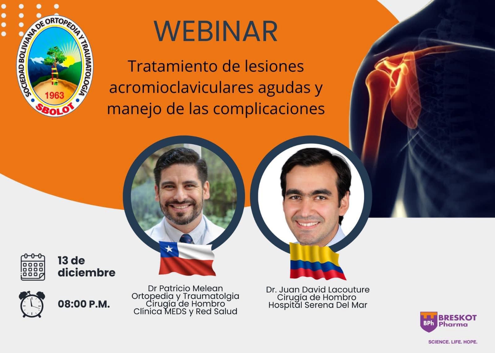 Webinar — Tratamiento de lesiones acromioclaviculares (SBOLOT)